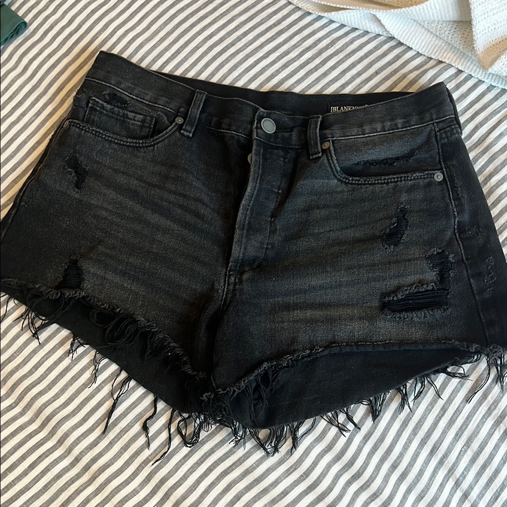 Blank NYC Distressed Cutoff Jean Shorts